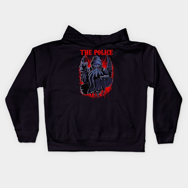 THE POLICE BAND DESIGN Kids Hoodie by Rons Frogss